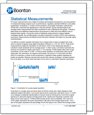 Boonton - Statistical Measurements Article